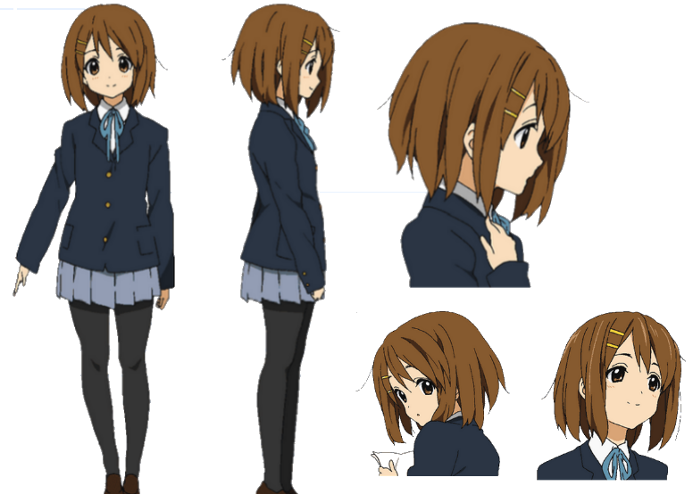 Shrug Yui Hirasawa Mio Akiyama K-on Anime Clipart (#1652011) - PikPng