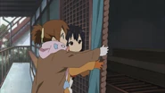 Ui and Azusa pray for Yui's success on her exams.