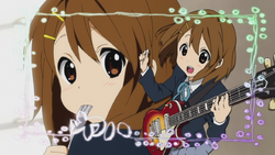 hirasawa yui and tainaka ritsu (k-on!) drawn by khyle.