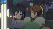 Azusa got called by Yui