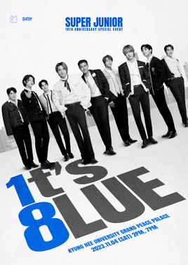 SUPER JUNIOR 1t's 8lue poster