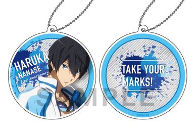 1257 Free! TM Clear Blue -Splash- Can Badge Set - Ikuya | KA