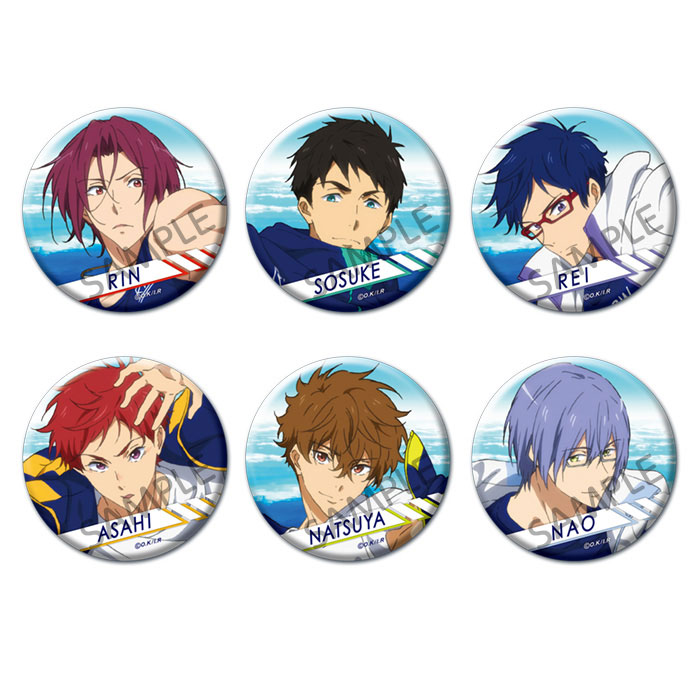 1862 Free! Road to the World - Dream Can Badge Collection (B