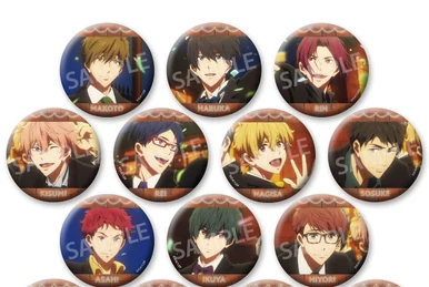 橘真琴 Free! Dive to the Future 缶バッジ Ending 1557 Free! Dive to the Future Can Badge Collection (Opening