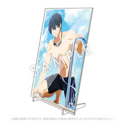 1238 Free! TM Clear Blue -Splash- Acrylic Art Plate - Haruka