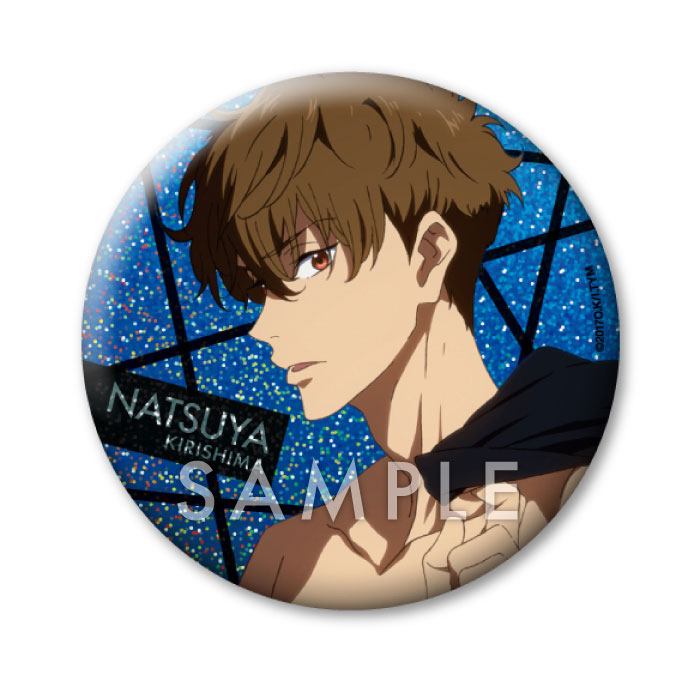 1459 Free! TYM Clear Blue -Deep Spirit- Hologram Can Badge