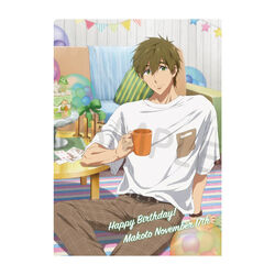 2110 Free! Series Birthday Decoration Clear File (Makoto
