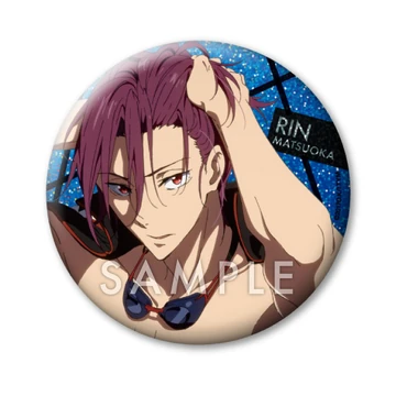 Free! TYM ホログラム 缶バッジ 渚 1453 Free! TYM Clear Blue -Deep