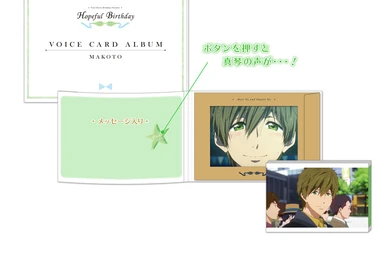 1473 Free! Series Hopeful Birthday Voice Card Album (Nagisa) | KA