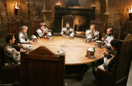 Les Chevaliers en réunion de la table ronde