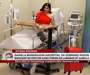 Daniela was hospitalized after being exhausted on her travels (Credits: Dyosa Pockoh)