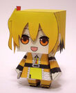 Momo papercraft included with the January 2013 issue of Comic Gene