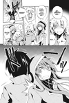 Momo trips and falls over Kido, making Kido bump into Shintaro (Kagerou Daze Vol. 2, 05. Mekakushi Chord II)