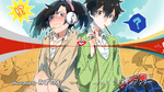 Haruka and Takane on the first end card for Act 06: Headphone Actor