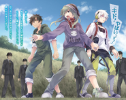 Seto, Kido et Konoha dans Mekakushi Dan:watchers.