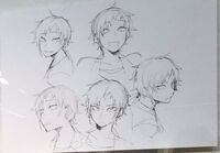 Kagerou Daze -in a day's- character reference sheet