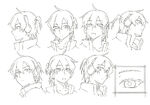 Kagerou Daze -in a day's- character reference sheet