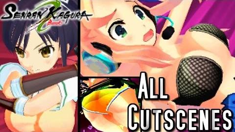 Senran Kagura Burst ALL Cutscenes (3DS - Hanzo)