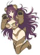 Peach Ball Kuma Murasaki