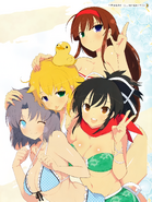 Yumi, Ryōna, Ryōbi, Asuka group pic