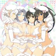 Asuka, Homura, Yumi and Miyabi Christmas Lingerie