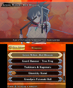 Naraku _ DLC character ) from Senran Kagura estival versus. Senran Kagura 2  deep crimson.