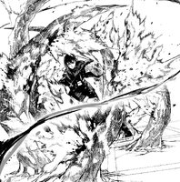 Hiyuki uses Flame Bone's Ribs.