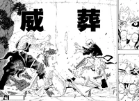 Hakuri and Soya prepare to attack each other