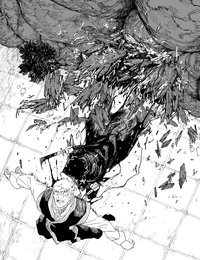 Chihiro slashes at Soya.