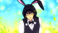 Kanou as a bunny