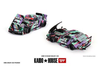 1/64 Kaido House x Mini GT Nissan Fairlady Z HKS Diecast Car