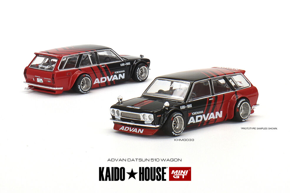 Amazon | 1/64 Kaido House MINIGT 街道ハウス Datsun 510 WAGON CARBON FIBER V2  ダットサン ワゴン 赤 | プラモデル 通販