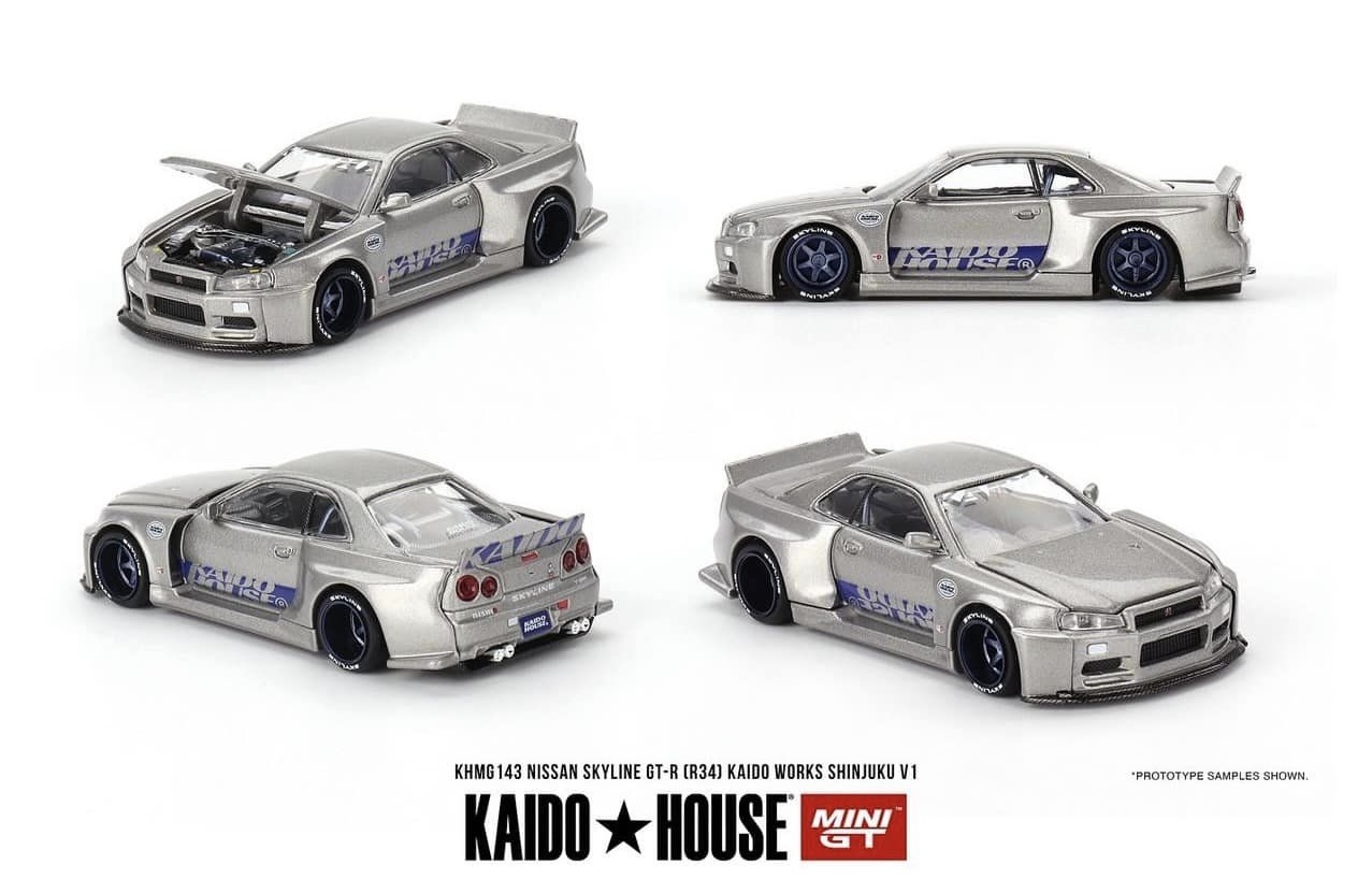 KAIDO HOUSE NISSAN SKYLINE GT-R 2セット Kaido House x Mini GT - Nissan Skyline GT-R (R34) Kaido