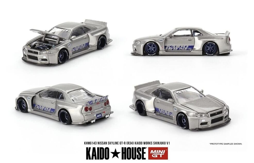 KAIDO HOUSE NISSAN SKYLINE GT-R 2セット Kaido House x MINI GT 1:64 Skyline GT-R (R34) Kaido Works