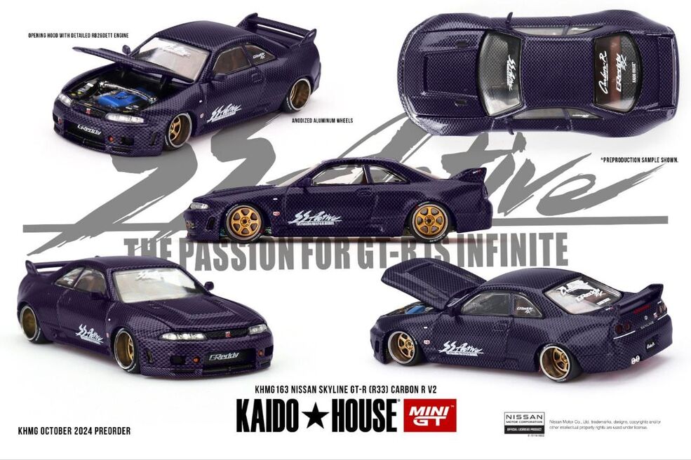 KAIDO HOUSE LTDEDN 日産GT-R R33 オレンジ 街道ハウス LTDEDN Nissan Skyline GT-R (R33) IMAI RACING Katsura Orange