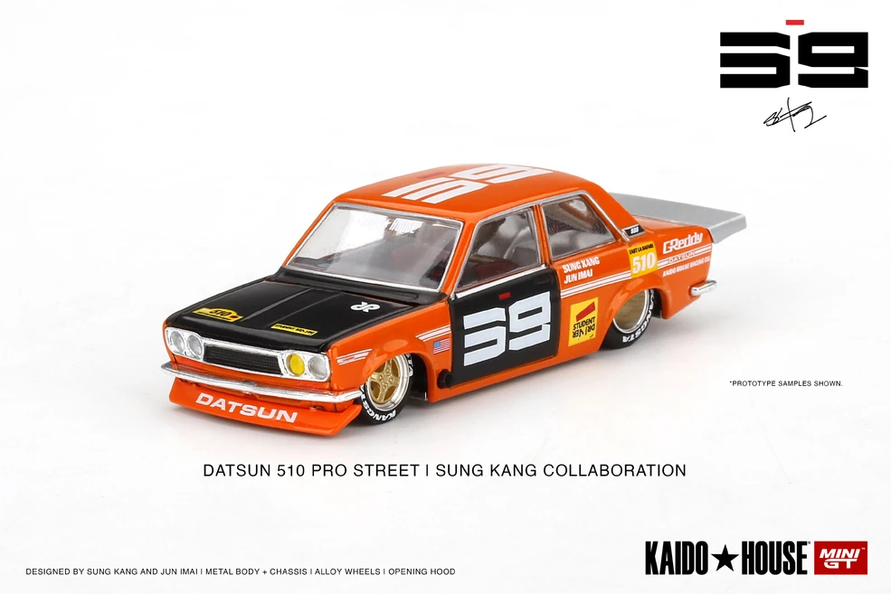 街道ハウス BRE DATSUN 510 プロストリート Kaido House x Mini GT Datsun 510 Pro Street BRE #46 Version