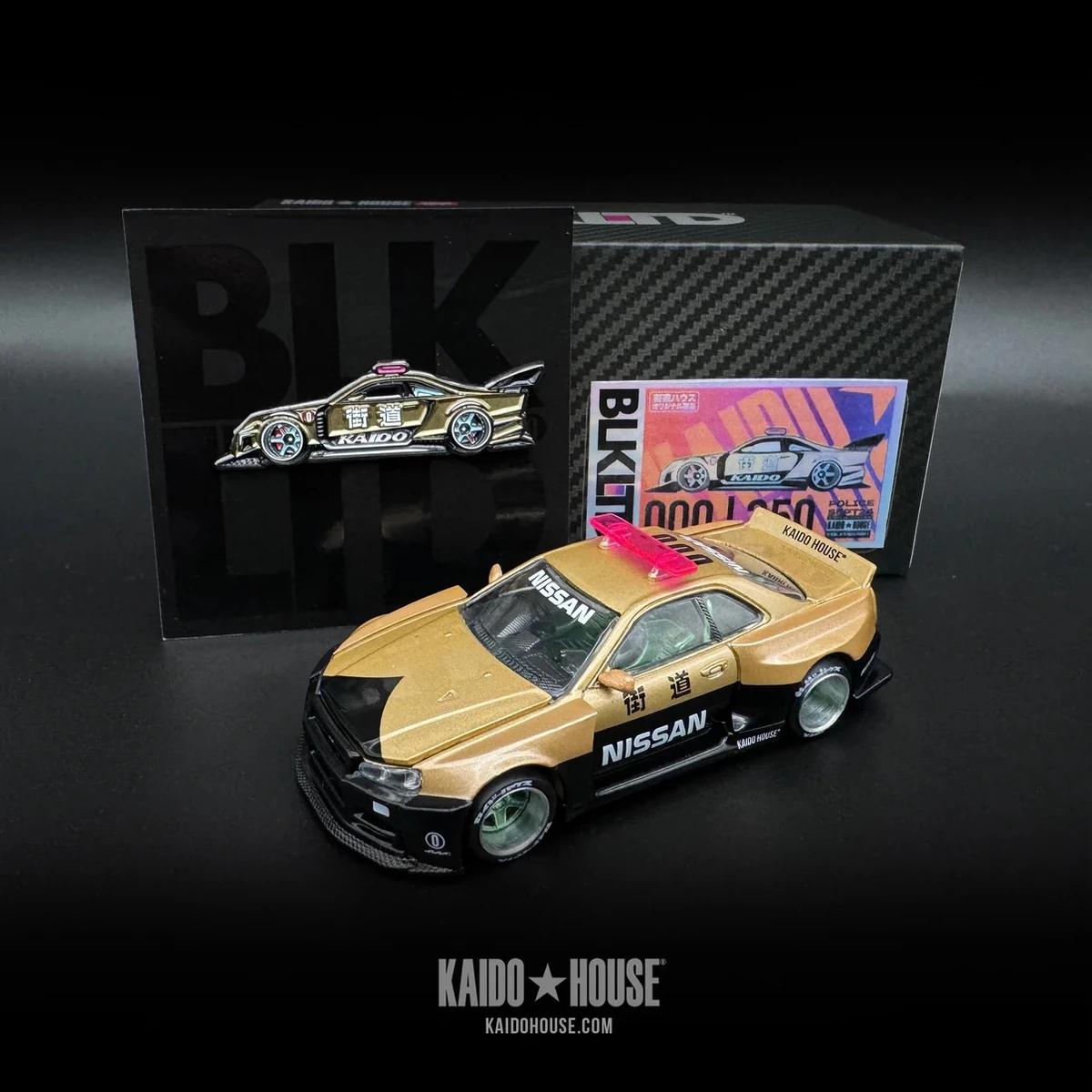 BLKLTD Nissan Skyline GT-R (R34) Kaido Works (V2 Aero) Police 