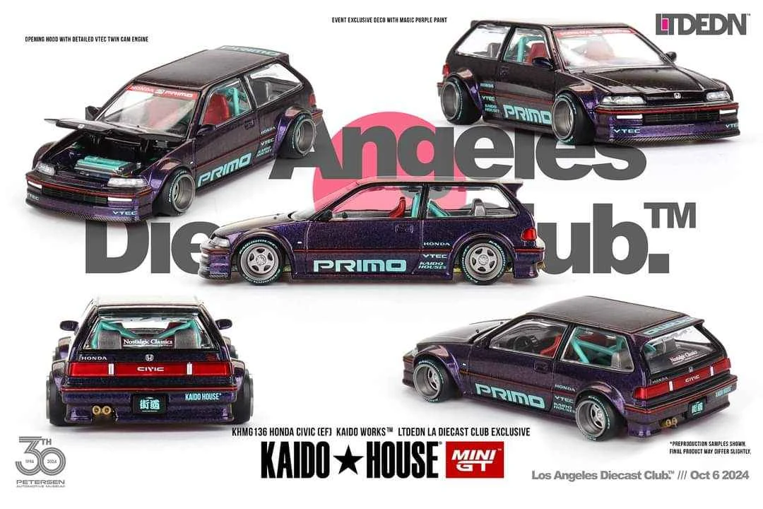 Honda Civic (EF) Kaido Works LTDEDN (LA Diecast Club Exclusive  