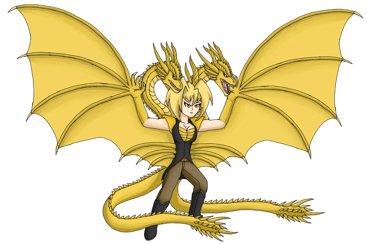 YELLO  【QUEEN GHIPORAH FLAT LONG】　M Queen Ghidrah | Kaiju Girls Wiki | Fandom