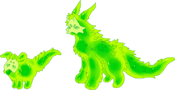 Melon slime pup! (Kaiju paradise oc) by DragoriceTheIceGod on