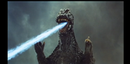 The first time Godzilla ever uses his atomic breath on Ghidorah