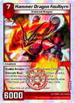 The Hammer Dragon Foulbyrn card from the Dragon Master Collection Kit