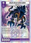 The Dark Scaradorable card exclusive to the Sonic Blast competitive deck