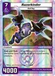 The Razorkinder card exclusive to the Tatsurion vs. Razorkinder Battle Decks