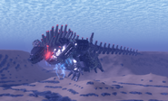 The swimming animation of Mechagodzilla 2021.