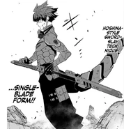 Vice-Captain Hoshina's katana