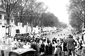 Vietnamese mass protest against German execution of Phan Boi Chau in 1925