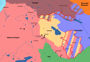 Situation in the Caucasus after the Treaty of Batum, June 1918