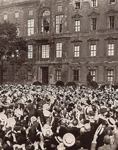 The Kaiser proclaims the beginning of the Weltkrieg, August 1st, 1914.