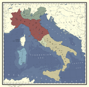 Italian states map